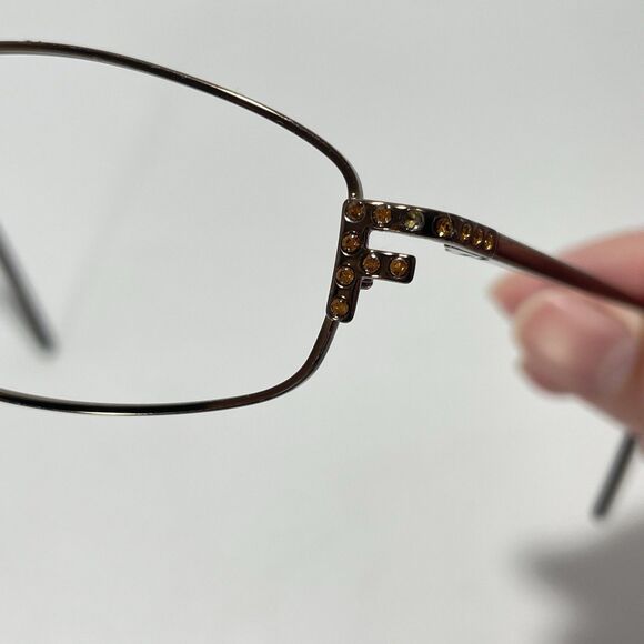 Fendi Eyewear FS555 Bronze Metal Eyeglass Frames 50-17, 130 *Read* - Picture 10 of 10